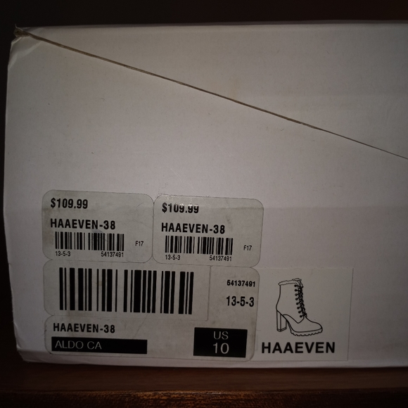 Aldo High Heel Lace Up Booties - Picture 4 of 9